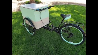 Tricycle Vending Cart  How to Build Your Own Ice Cream Cart [upl. by Dnomsad]