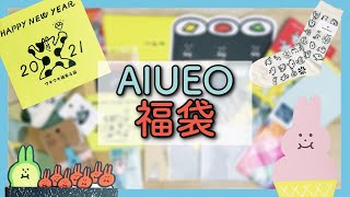 文房具amp雑貨の福袋開封│AIUEO福袋2021【文房具購入品紹介】 [upl. by Lilli]