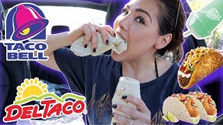 TACO BELL vs DEL TACO 먹방 MUKBANG 신메뉴 FAST FOOD REVIEW [upl. by Heuser]