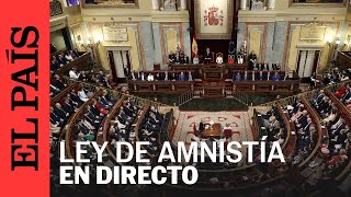 DIRECTO  Votación de la ley de amnistía en el pleno del Congreso de los Diputados  EL PAÍS [upl. by Tamiko502]