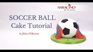 Soccer Ball Cake Tutorial [upl. by Yednarb560]