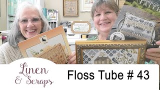 Linen amp Scraps Flosstube 43 Finally Framed Haul and Lots of Sharing [upl. by Devin]