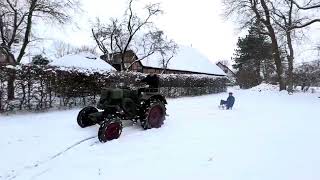 Allgaier A22 mit Schlitten am Landwirtschaftsmuseum in Meldorf [upl. by Ora]