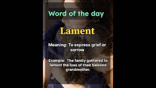 quot✨ Word of the Day Lament😢  Expand Your Vocabulary with English Planet 🌍📚quotenglish shorts [upl. by Ociral551]