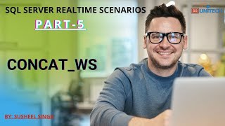 String Functions  Concat ConcatWs  CONCATWS in sql server  realtime use of concatws [upl. by Godiva362]
