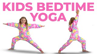 Kids Bedtime Yoga With Animal Yoga Poses Get sleepy for bedtime [upl. by Sotos]