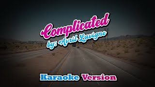 Complicated  Avril Lavigne  karaoke [upl. by Dupuis]