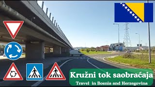 Pravila saobraćaja u kružnom toku Praktična demonstracija 🇧🇦 BHRoadStoriesBH [upl. by Notsrik126]