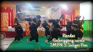 Penampilan Randai SMPN 3 Sungai Pua KabAgam Galanggang Surau Giriang Giriang [upl. by Zednanref]