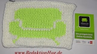 Stricken  Logo einstricken nach Zählmuster  Veronika Hug [upl. by Amis]