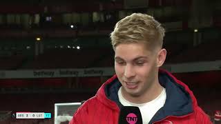 WHOLESOME MOMENT AS FANS STAY BEHIND TO SUPPORT EMILE SMITH ROWE AFTER HIS INTERVIEW [upl. by Heigho]