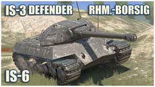 IS3 Defender IS6 amp RhmBorsig WT • WoT Blitz Gameplay [upl. by Codding]