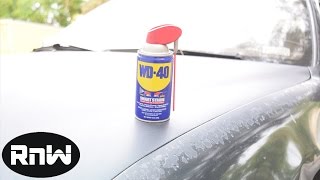 How to Remove Scratches From Your Car  WD40 Test [upl. by Notluf447]