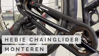 Hebie Chainglider monteren  demonteren  Fiets kettingkast [upl. by Aihgn]