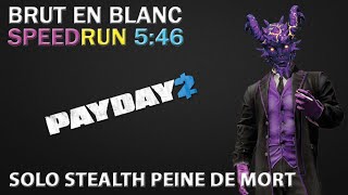 Brut en blanc PAYDAY2 Speedrun [upl. by Ennis448]