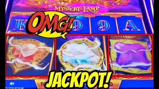 🚨🚨JACKPOT HANDPAY 2 MEGA FEATURES on Mystery of the Lamp [upl. by Yerbua]