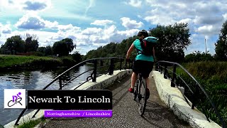 Riding the NCN 64 from Newark to Lincoln video 2016 [upl. by Karena]