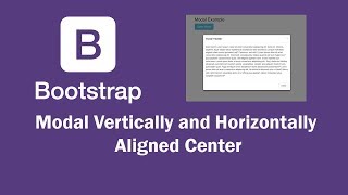 Bootstrap Modal Center Align Vertically and Horizontally Working [upl. by Nashner135]