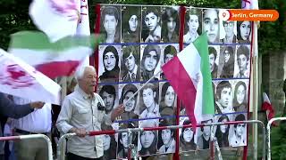 Exiled Iranians in Berlin celebrate presidents death  REUTERS [upl. by Redliw394]