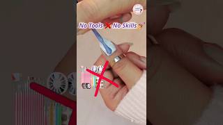 Nail Art at Home for short Nails🖤🤍🏋‍♀️Natural Nail Art Designs nailart nails youtubeshorts viral [upl. by Casilde]