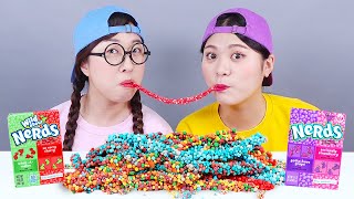 Nerds Rope Jelly Candy Mukbang DONA [upl. by Nnylaehs]