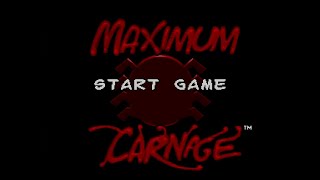 SpiderMan and Venom Maximum Carnage Genesis  Mega Drive Playthrough [upl. by Anos]