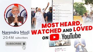 PM Modi’s YouTube journey 20 million subscribers amp beyond [upl. by Oderfodog]