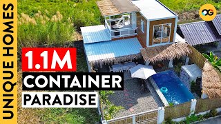 Step Inside This Relaxing Baliinspired Container Home in Tarlac  Unique Homes  OG [upl. by Dawaj]