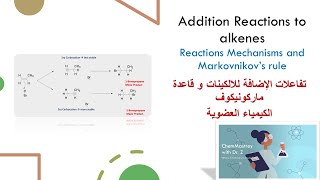 تفاعلات الإضافة للالكينات و قاعدة ماركونيكوف Addition Reactions to alkenes [upl. by Drol]