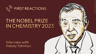 First reactions  Alexey Yekimov Nobel Prize in Chemistry 2023  Telephone interview [upl. by Thomson]