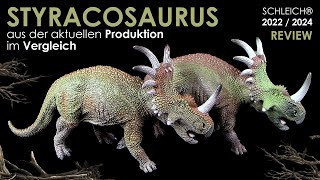 Schleich ® Styracosaurus aus der aktuellen Produktion 2024  2022 im Vergleich  Dinosaurs Review [upl. by Tremann889]