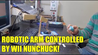 ROBOTIC ARM amp WII NUNCHUCK [upl. by Akinohs]