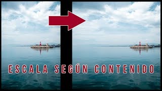 Escala según contenido en Photoshop y un truco [upl. by Llehcal116]