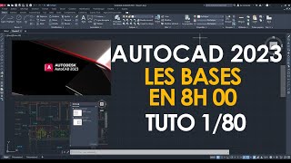 🎬  Tuto  AUTOCAD 2023 Pro  Apprendre en 8H00  Part 1 [upl. by Nnek]