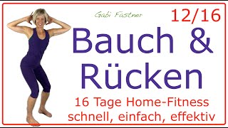 1216 🔺 33 min Bauch und Rücken trainieren  Workout ohne Geräte [upl. by Orianna521]