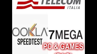 Speed test Ookla  7 MEGA  Telecom Italia [upl. by Beka]