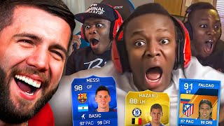 ICONIC KSI FIFA PACK OPENING MOMENTS [upl. by Anaeirb757]