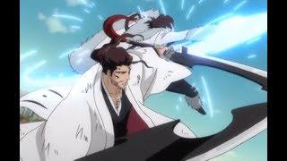 Starrk vs Kyoraku Bleach Full Fights English sub HD [upl. by Atiuqaj921]