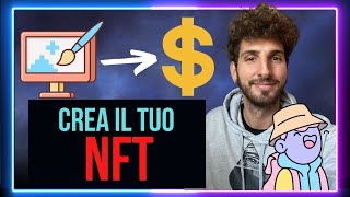 CREARE un NFT GRATIS e Venderlo in 10 Minuti Guadagna con lARTE DIGITALE  Tutorial ITA [upl. by Isolda425]