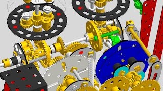 Part of the mechanism of a Meccano Cyclograph [upl. by Oile]