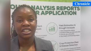 Tatenda Zhakata sales agronomist for Afrostain Farmtech stand in Windhoek [upl. by Remsen]