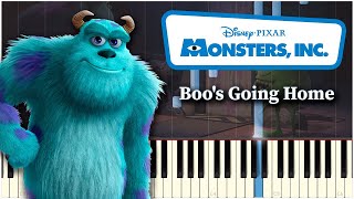 Boos Going Home Monsters Inc Synthesia  Piano Tutorial [upl. by Leak156]