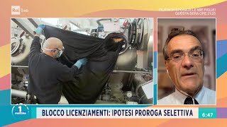 Blocco licenziamenti ipotesi proroga selettiva  Unomattina  09062021 [upl. by Anitsahs]