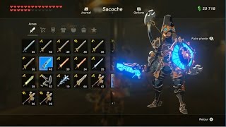 The Legend of Zelda BotW  Guide Armures et armes archéoniques [upl. by Sancho638]