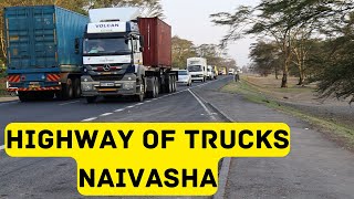 Trucks Spotting at Naivasha on the Thrilling Nairobi Nakuru Highway [upl. by Arakaj34]