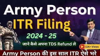 Army Person ITR Filing Online 202425  ITR 1 Army Person  Itr filing online 202425 Army Person [upl. by Hotchkiss]