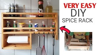 DIY Spice Organizer For Kitchen  Cardboard Spice RackEasy Home made Spice Rack  Budget Free Ideas [upl. by Ycniuqed601]