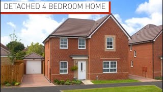 Barratt Homes  Radleigh  4 Bed Detached with Study Rugby Wintringham [upl. by Werra]