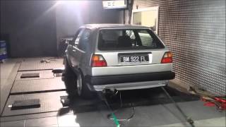 VW GOLF Mk2 R36 Dyno Day [upl. by Ahsea]