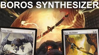 EXPERIMENTAL Pauper Boros Synthesizer Glint Hawk Artifact ControlBurn Budget MTG [upl. by Attelrac]